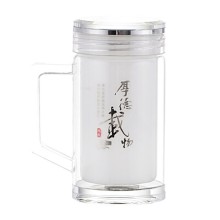 高檔琉璃白玉茶杯