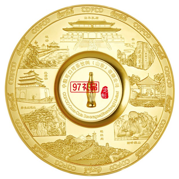 校慶禮品紀(jì)念 政府金屬圓盤定制 北京大學(xué)定制案例