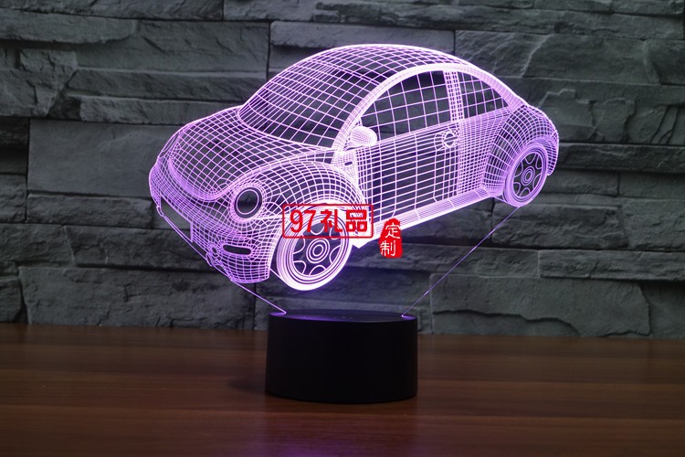 汽車3D燈 LED小夜燈 可定制LOGO定制產(chǎn)品造型