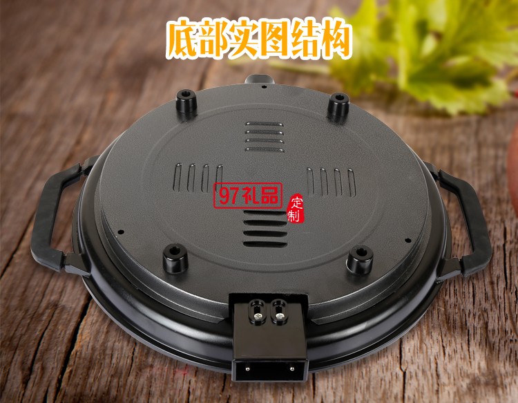 無(wú)煙電烤盤麥飯石不粘電烤爐燒烤爐圓形烤肉機(jī)定制公司廣告禮品