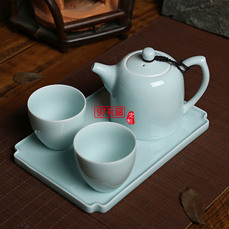 玉瓷茶具 純手工過(guò)濾小茶壺 高檔茶具套裝禮品杯子定制