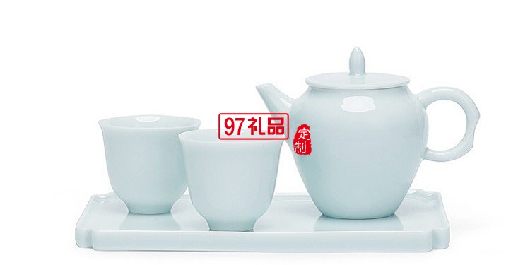 玉瓷茶具 純手工過(guò)濾小茶壺 高檔茶具套裝禮品杯子定制