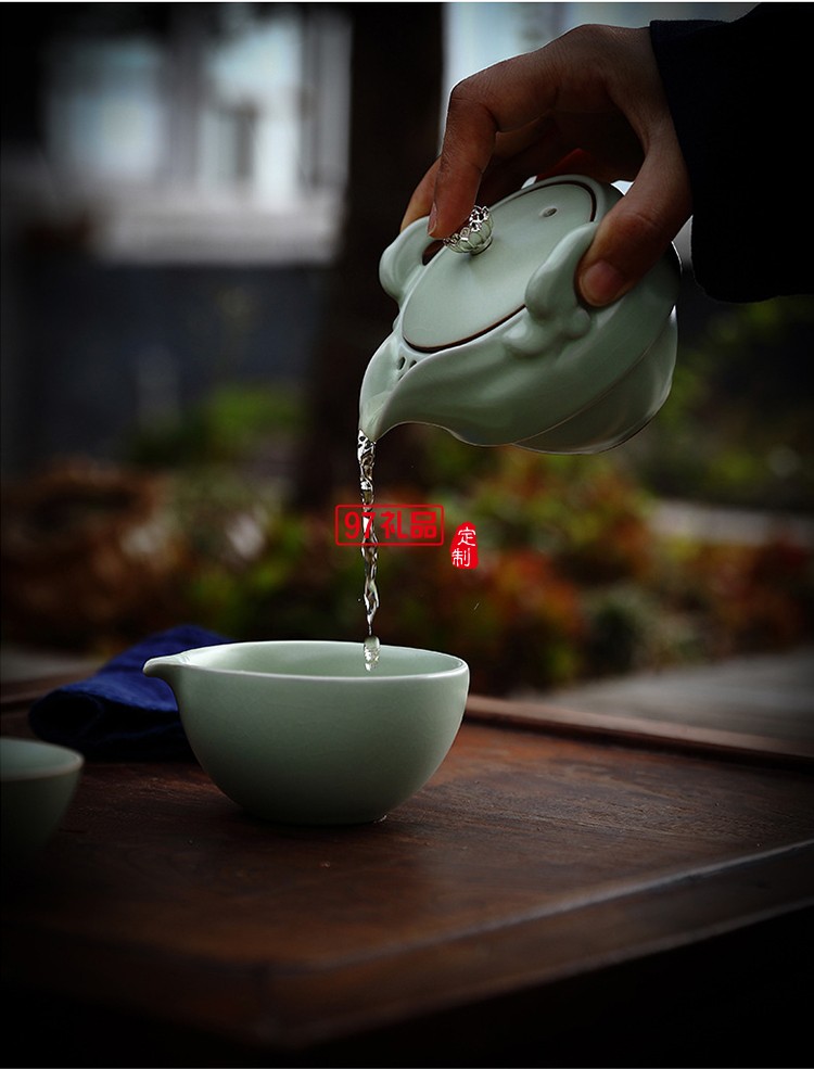 一壺二杯便攜旅行茶具套裝創(chuàng)意禮品可定制logo