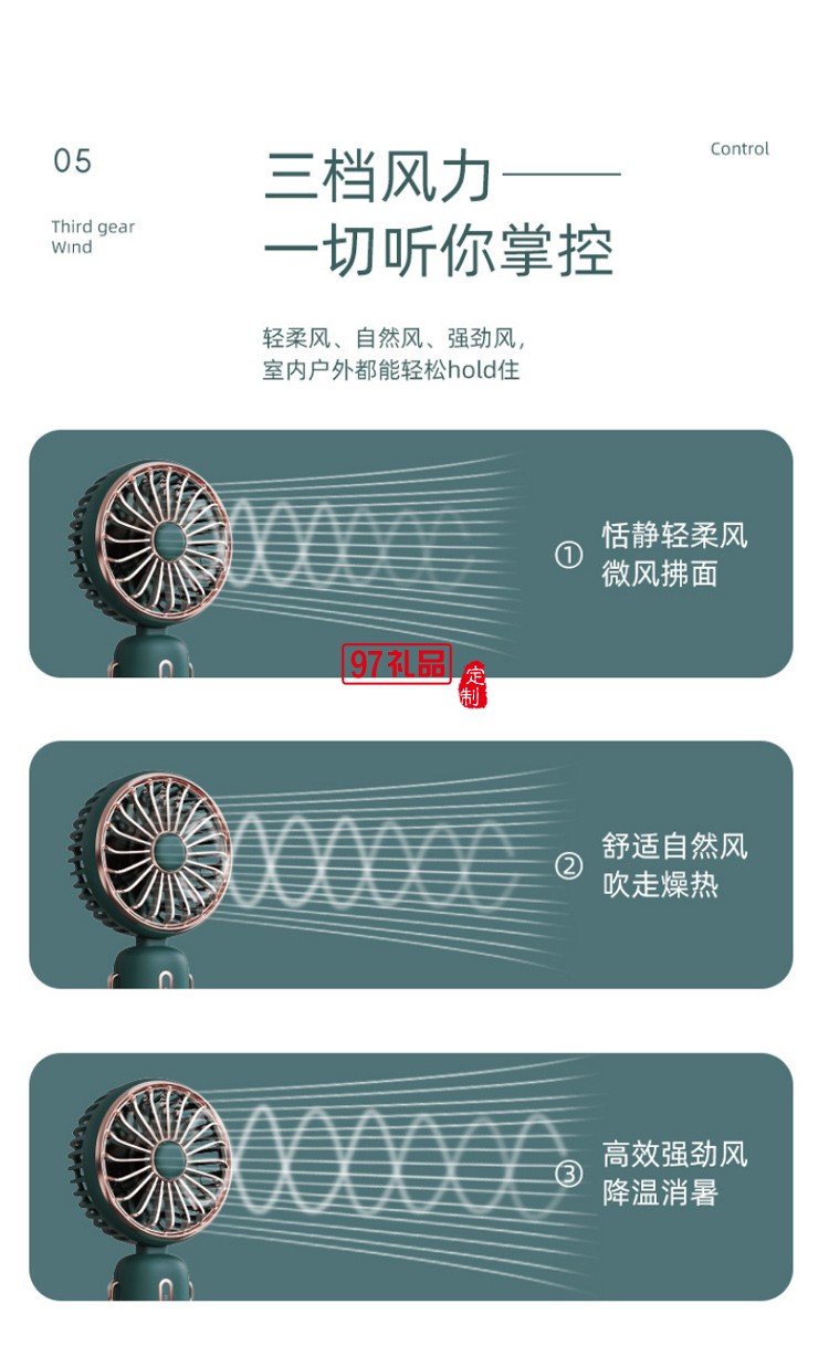 2021新款迷你風扇大容量USB充電折疊風扇