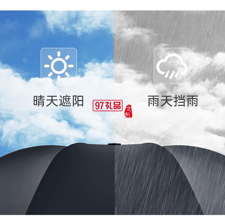 UV傘全自動(dòng)折疊黑膠防曬防紫外線加厚晴雨兩用遮陽(yáng)傘廣告雨傘