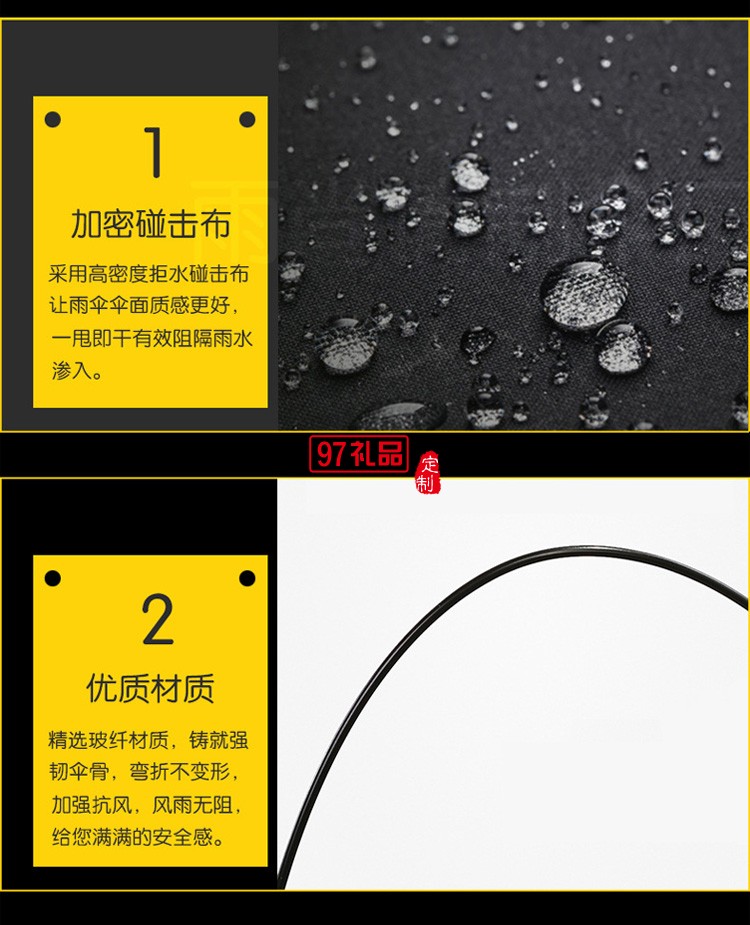 23寸禮品拐杖傘自動(dòng)雨傘防滑可定制logo