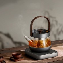 電熱水壺普爾煮茶壺辦公室小型煮茶器玻璃養(yǎng)生壺高檔商務(wù)禮品定制