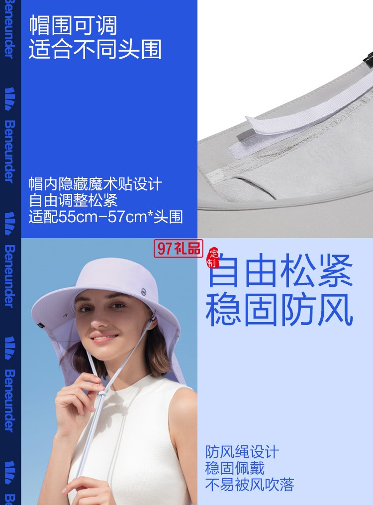 全防護(hù)防曬帽夏防紫外線遮臉面罩騎行戶外釣魚遮陽帽定制公司廣告禮品