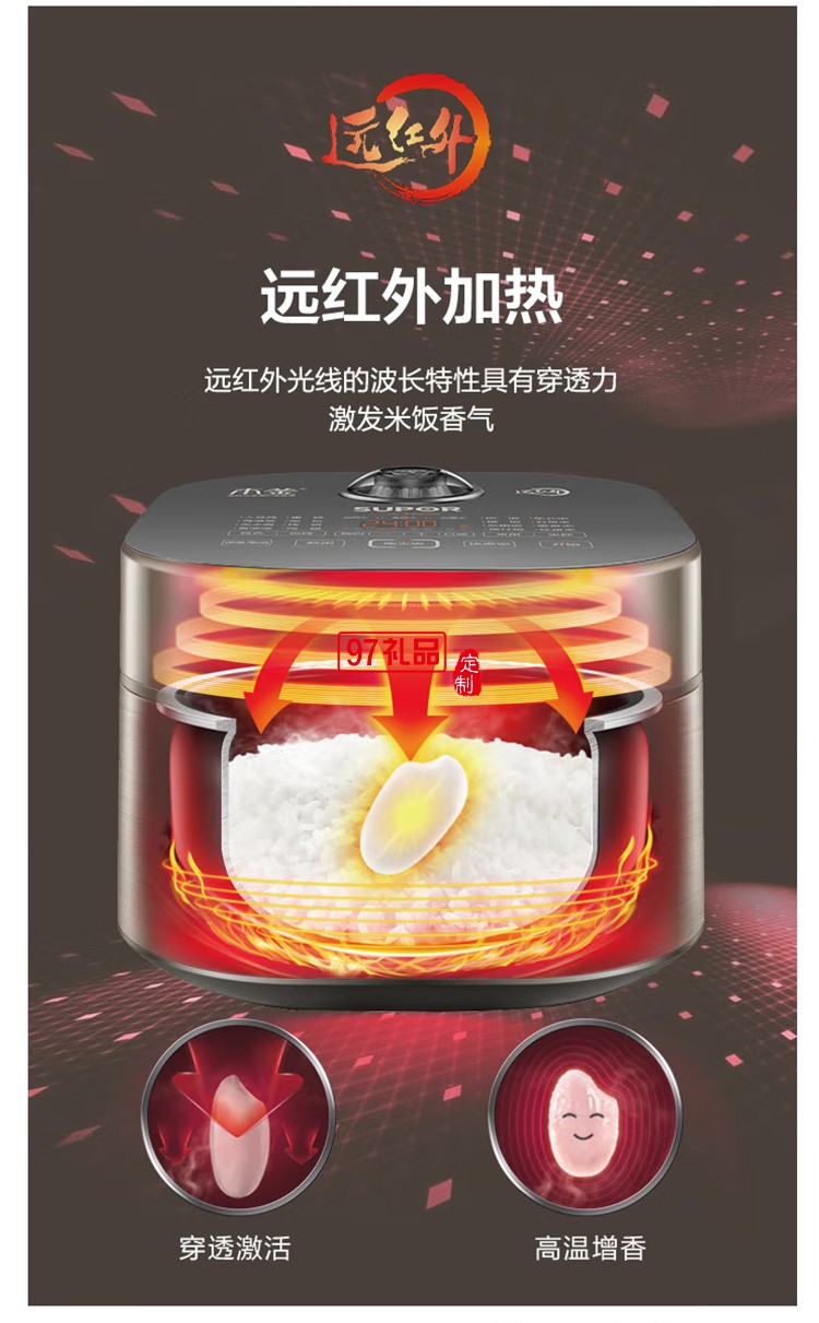 蘇泊爾4L電飯煲多功能智能電飯煲SF40HC81定制公司廣告禮品