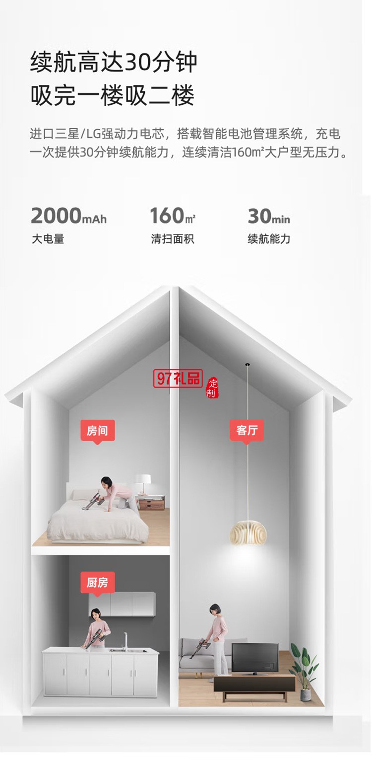 蘇泊爾大功率手持式吸塵器XC03S53A-T6SLIM定制公司廣告禮品