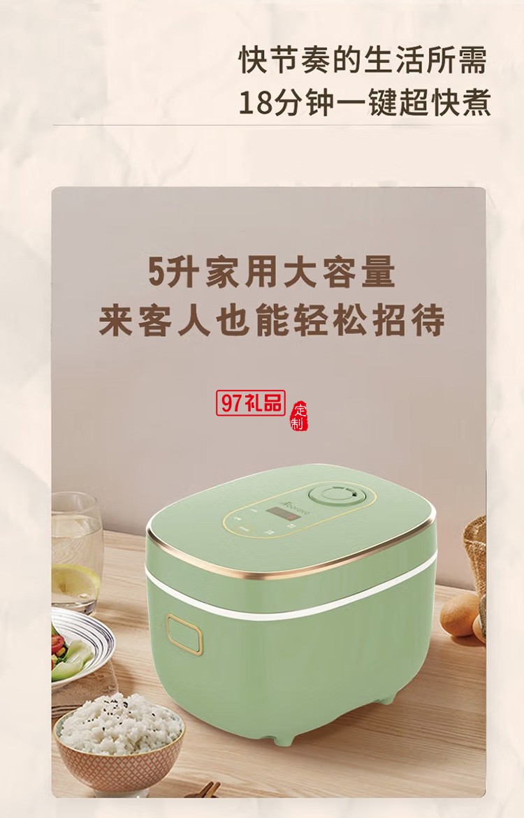 艾貝麗低糖飯煲電飯鍋5L大容量便捷ABL-FB50定制公司廣告禮品